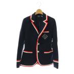 未使用品 ポロ ラルフローレン POLO RALPH LAUREN 近年モデル グログラントリム テリー ブレザー テーラードジャケット アウター 0 紺
