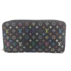 ルイヴィトン LOUIS VUITTON モノグラム マルチカラー ジッピーウォレット 長財布 黒 ブラック M60243 /SR ■OH レディース