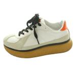 オニツカタイガー Onitsuka Tiger デレシティ DELECITY スニーカー US5.5 24cm 白 ホワイト オレンジ 1183B874 /SS ■OS レディース