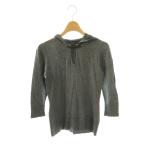 ヴィヴィアンタム VIVIENNE TAM ドラゴンボタンシルク混ニットパーカー セーター プルオーバー シルク混 0 グレー /CX ■OS レディース