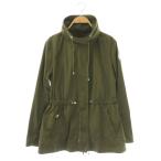 モンクレール MONCLER OCRE スタンドカラージャケット ワンカラー ジップアップ ロゴ ワンポイント 1 カーキ /BB レディース