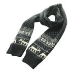 ラルフローレン RALPH LAUREN ウールマフラー ストール  紺 ネイビー オフホワイト /SS ■OS メンズ