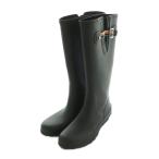 ポールスミス PAUL SMITH レインブーツ ロングブーツ シグネチャーストライプ 24.0-24.5cm 黒 /MI ■OS レディース