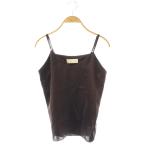  канава .rudaga Ran teGALLARDAGALANTE атлас топ cut and sewn F Brown /DO #OS #SH женский 