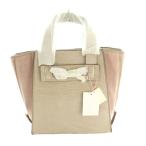 未使用品 トランテアン ソン ドゥ モード 配色ハンドバッグ ショルダー 2WAY クロコ型押し スエード モカ ピンク /SS ■OS レディース