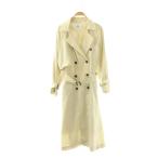  azur bai Moussy AZUL by moussy SPRING TRENCH COAT тренчкот весеннее пальто M слоновая кость /ES #OS #SH женский 