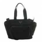  Prada PRADA Re-nylon baby сумка 2WAY "мамина сумка" ручная сумочка сумка на плечо нейлон Logo чёрный черный 1BG102