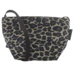 エルベシャプリエ Herve Chapelier レオパード ナイロン舟型ショルダーバッグXS ベージュ 黒 ブラック 1927F /SR レディース