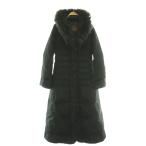 ショッピングモンクレール モンクレール MONCLER 茶タグ DELIA ロングダウンコート 中綿 アウター フード 2 黒 /NR ■OS レディース