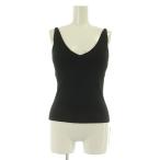  не использовался товар Moussy MOUSSY M_ 25SS ребра вязаный топ F черный /MY #OS женский 