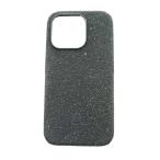  Swarovski SWAROVSKI смартфон кейс iPhone iphone 15 pro чёрный черный /SS #OS женский 