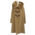  Grace Continental GRACE CONTINENTAL полупальто "даффл коут" кашемир .36 чай цвет Brown с мехом кривошип кнопка /AG #OS