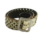  Hysteric Glamour HYSTERIC GLAMOUR × BALTAZAR заклепки ремень S слоновая кость серебряный цвет /SS #OS мужской 