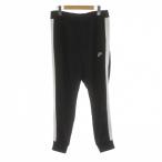  Nike NIKE Tribute брюки-джоггеры XL чёрный черный боковой линия талия резина кромка ребра /AG #OS женский 