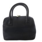 chi-chiiii маленький сумка "Boston bag" большая сумка кожа черный /YO1 женский 