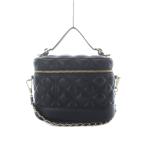  Ran daRANDA косметичка 2way плечо рука чёрный черный стеганое полотно одноцветный /RI #OS женский 