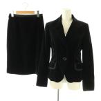  Sonia Rykiel SONIA RYKIEL велюр жакет выполненный в строгом стиле юбка тугой колени длина выставить 38 черный /HK #OS женский 