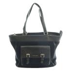  Cole Haan COLE HAAN большая сумка рука парусина кожа чёрный черный /SS #OS женский 