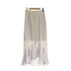 未使用品 エイミーイストワール eimy istoire Daisy Flower シアーレイヤードマーメイドスカート ロング XS パープル /MY ■OS レディース