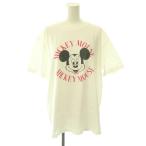 グッドロックスピード GOOD ROCK SPEED Disney コラボ ミッキー Tシャツ クルーネック オーバーサイズ 半袖 F 白 /HS ■OS レディース