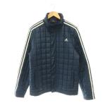  Adidas adidas с хлопком стеганная куртка блузон с хлопком M темно-синий белый /ES #OS мужской 