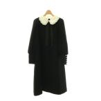  M z серый si-M'S GRACY 25SS белый воротник имеется черный Mini maru платье One-piece длинный длинный рукав 38 черный белый /DO #OS женский 