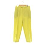  Iena IENA TA склеивание tuck конические брюки высокий талия 40 желтый /MY #OS женский 