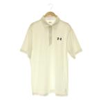 Under Armor UNDER ARMOUR UA HGa потертость шик Polo рубашка-поло короткий рукав Logo принт одежда для гольфа LG белый /MY #OS мужской 