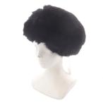未使用品 ダーリッチ Darich ロシアンファーハット 帽子 F 黒 ブラック /SR レディース