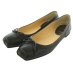  Christian Louboutin мама drag ba Rely na плоская обувь балет кожа 35 чёрный черный /SS #OS женский 