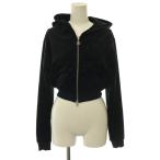 da- Ricci Darich 26SS signature DR велюр bare top &amp;f-ti- комплект Parker Zip выше укороченные брюки Logo F чёрный черный /HS #