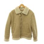  Zara ZARA искусственный мутон пальто внешний короткий EUR M бежевый /CX #OS женский 