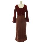  Snidel SNIDEL 25AW кардиган комплект атлас Cami платье V шея ребра укороченные брюки длинный 0 бордо затонированный красный SWNO255280 /CX #OS