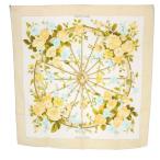  Hermes HERMES шарф Calle 90 ROMANTiQUE роман tik шелк бежевый /YO39 #SH #OH женский 