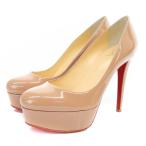 ショッピングハイヒール 未使用品 クリスチャンルブタン Christian louboutin BIANCA パテントレザー ハイヒール パンプス ピンヒール 37 24cm ピンクべージュ /SR3