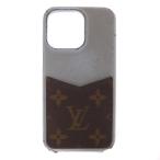  Louis Vuitton LOUIS VUITTON монограмма iPhone13Pro бампер кейс смартфон кейс бледно-голубой голубой чай цвет Brown M81422 /SR7 #OHreti-