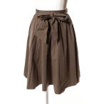 プロポーション ボディドレッシング PROPORTION BODY DRESSING 17SS タイプライター スカート 膝丈 フレア 1 ベージュ カーキ