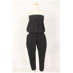 スピック&スパン Spick&Span コンビネゾン オールインワン ベアトップ テーパードパンツ 黒 ahm0530 ■PN レディース