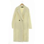  Zara ZARA Пальто Честерфилд длинный большой размер USA S "теплый" белый /MY #OS #GY39 #AX женский 
