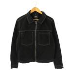 ザラ ZARA ジャケット ステッチ L 黒 白 /MI ■OS ■AX メンズ