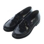  Hunter HUNTER Loafer эмаль low каблук one цвет UK4 чёрный черный /BB #OS ^H женский 