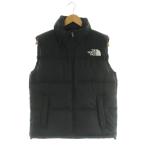  The North Face THE NORTH FACE NUPTSE VESTnpsi лучший down нейлон капот Logo one отметка L чёрный черный ND91843 /BB