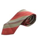 Gucci GUCCI галстук широкий галстук полоса рисунок шелк красный красный серый чай Brown /MI #OS #OH #MA мужской 