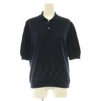  Brooks Brothers BROOKS BROTHERS GOLF Golf одежда рубашка-поло вязаный короткий рукав половина кнопка one цвет L темно-синий темно-синий /BB #MA
