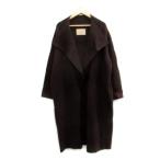ma-liepa- ef-de Maglie par ef-de 20AW большой цвет вязаный пальто ko-ti gun длинный передний открытие шерсть .7 темно-коричневый женский 