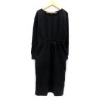  Moussy moussy One-piece mi утечка длина длинный рукав раунд шея одноцветный разрез 1 чёрный черный /SY37 женский 