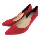 ショッピングルルド ルルドモンシュー Lulud mon shoe パンプス ハイヒール ポインテッドトゥ スエード 無地 24.5 ボルドー /YK45 レディース