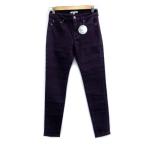  свечение bar Work GLOBAL WORK обтягивающий брюки лодыжка длина S лиловый фиолетовый /MS39 женский 