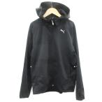  Puma PUMA спортивная одежда жакет Parker средний длина Zip выше обратная сторона ворсистый принт S черный чёрный /YM39 мужской 