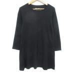  Eddie Bauer EDDIE BAUER туника cut and sewn длинный рукав раунд шея одноцветный PS чёрный черный /FF24 женский 